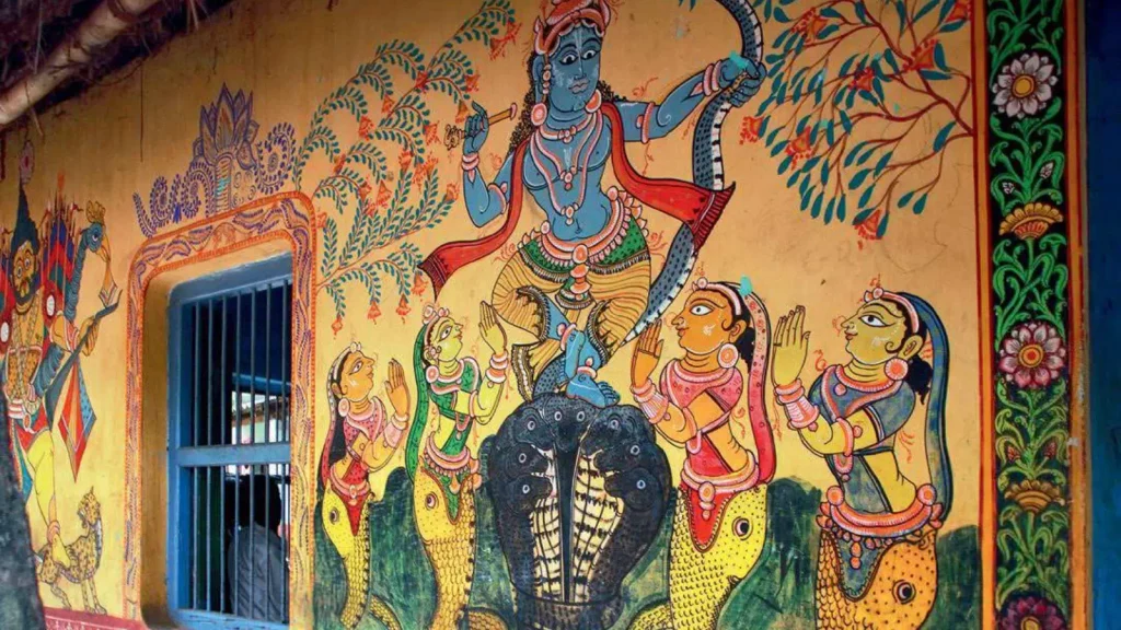 Traditional Pattachitra artist at Raghurajpur near Puri