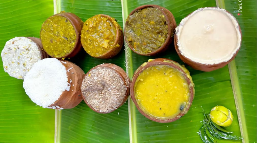 Traditional Mahaprasad meal